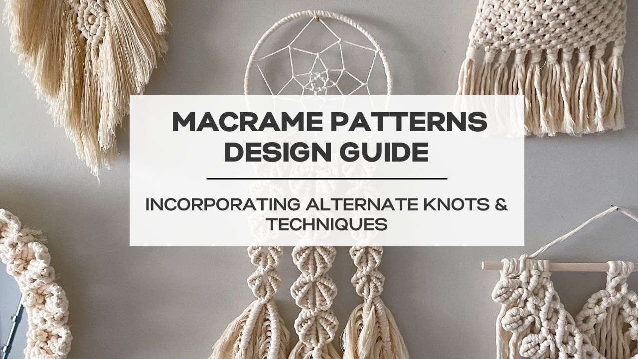 Learn How To Make The Macrame Knots For Wall Hangings and Plant
