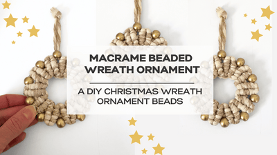 8-Step Guide to Making a Macrame Christmas Wreath Ornament