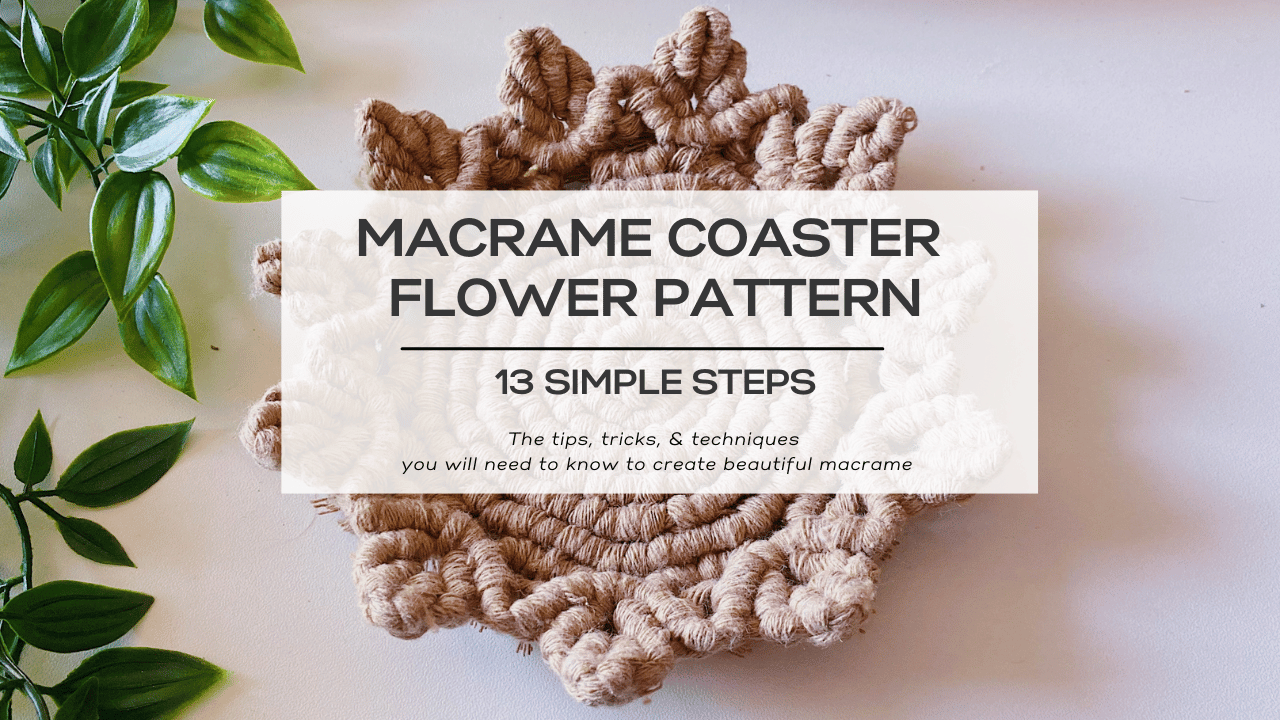 Knot Your Average Coaster Crafting a Stunning Macrame Flower