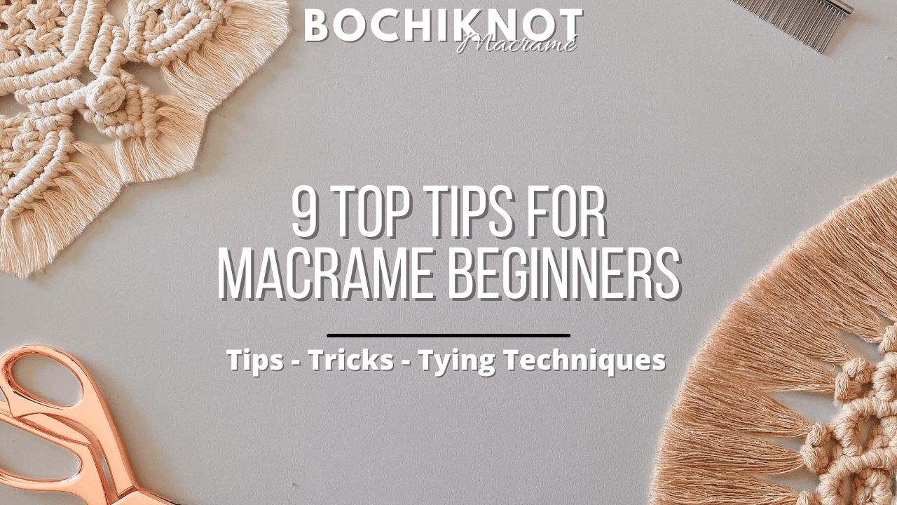 Have fun creating macramé objects with our tutorials!