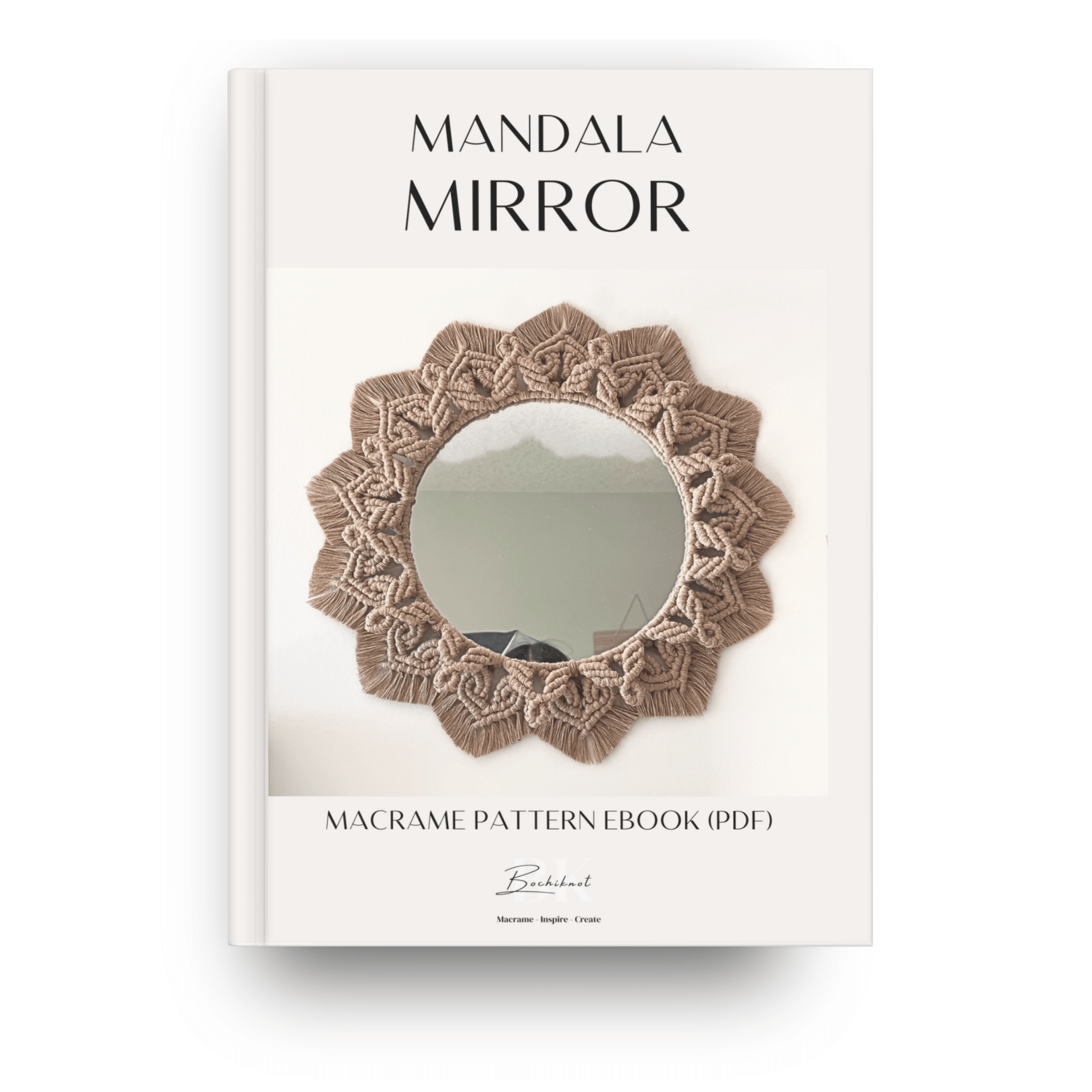 BOCHIKNOT Macrame Mandala Mirror | PDF Pattern + Video Tutorial – Bochiknot