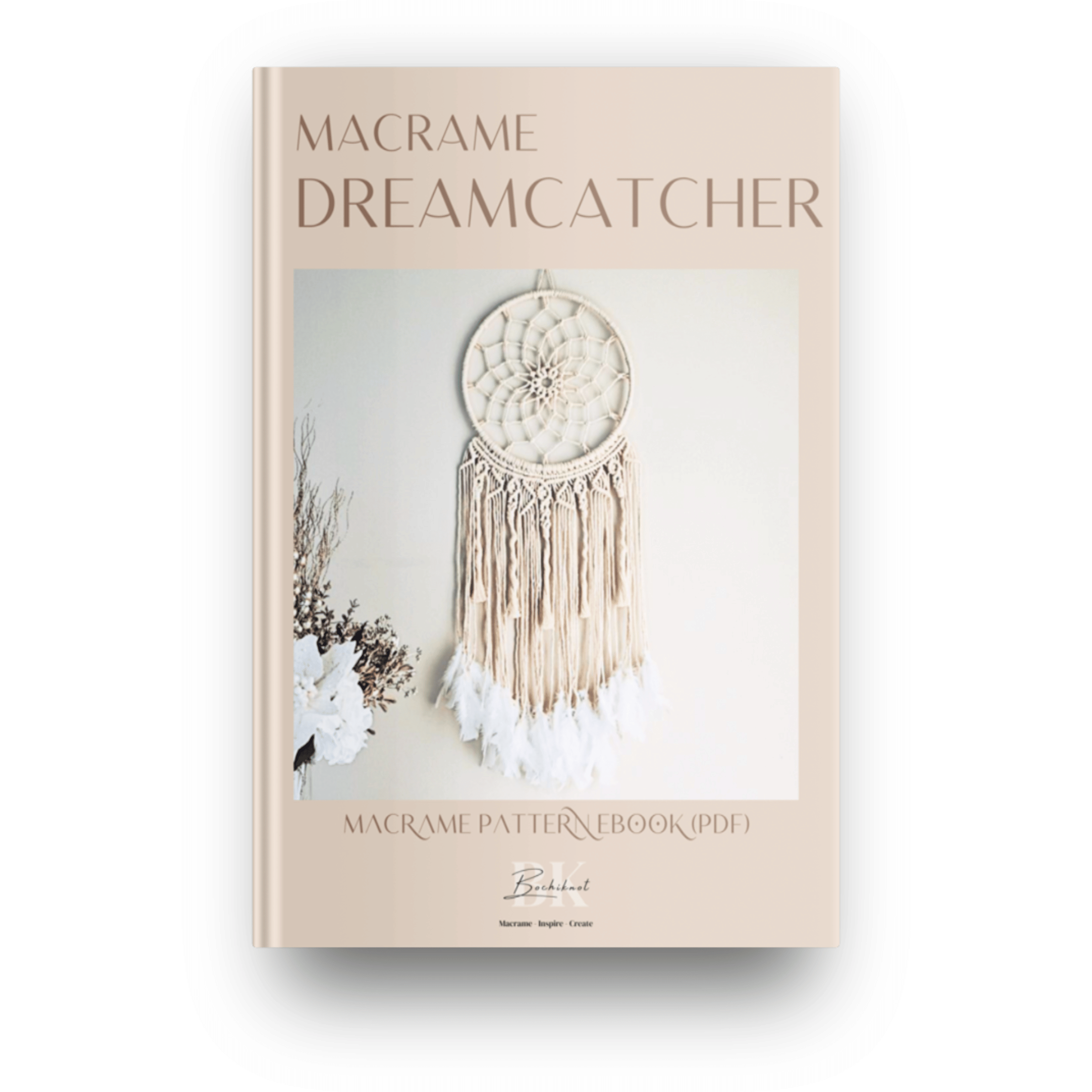 BOCHIKNOT | Macrame Dreamcatcher with Feathers | PDF Pattern +