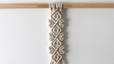 How to Macrame a Diamond Lace Pattern – PERFECT for Wall Hangings & More