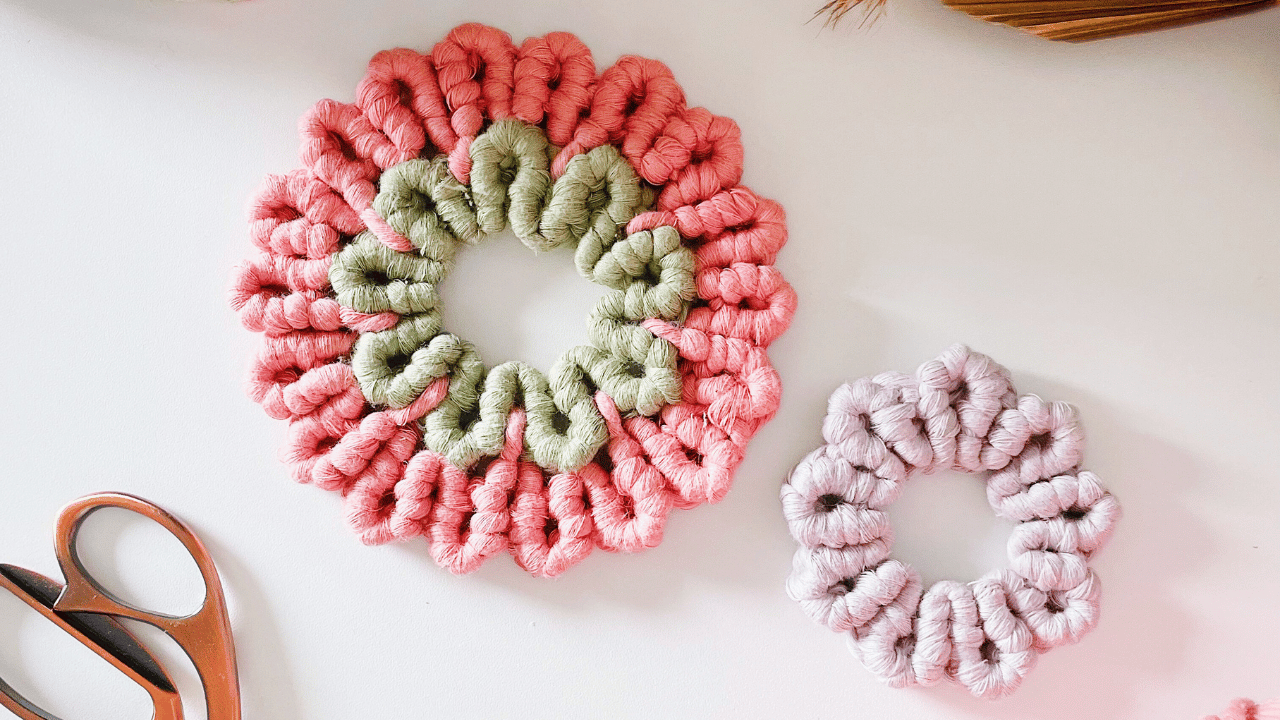 Create a GORGEOUS 2-Tier Macrame Flower Coaster—Perfect for Beginners ...