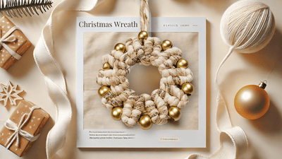 DIY Macrame Christmas Wreath with Beads – Perfect for Beginners