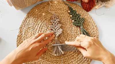 DECK the HALLS with This Macrame CHRISTMAS TREE Ornament