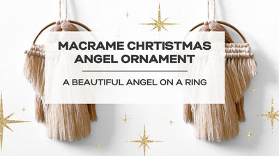 Simple & Beautiful DIY Macrame Angel Ornament on a Ring