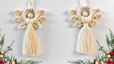 Macrame Angel Ornament with Wings | Perfect Christmas Tree Decor