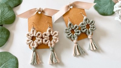 12-Step Guide to Handmade Macrame Flower Earring