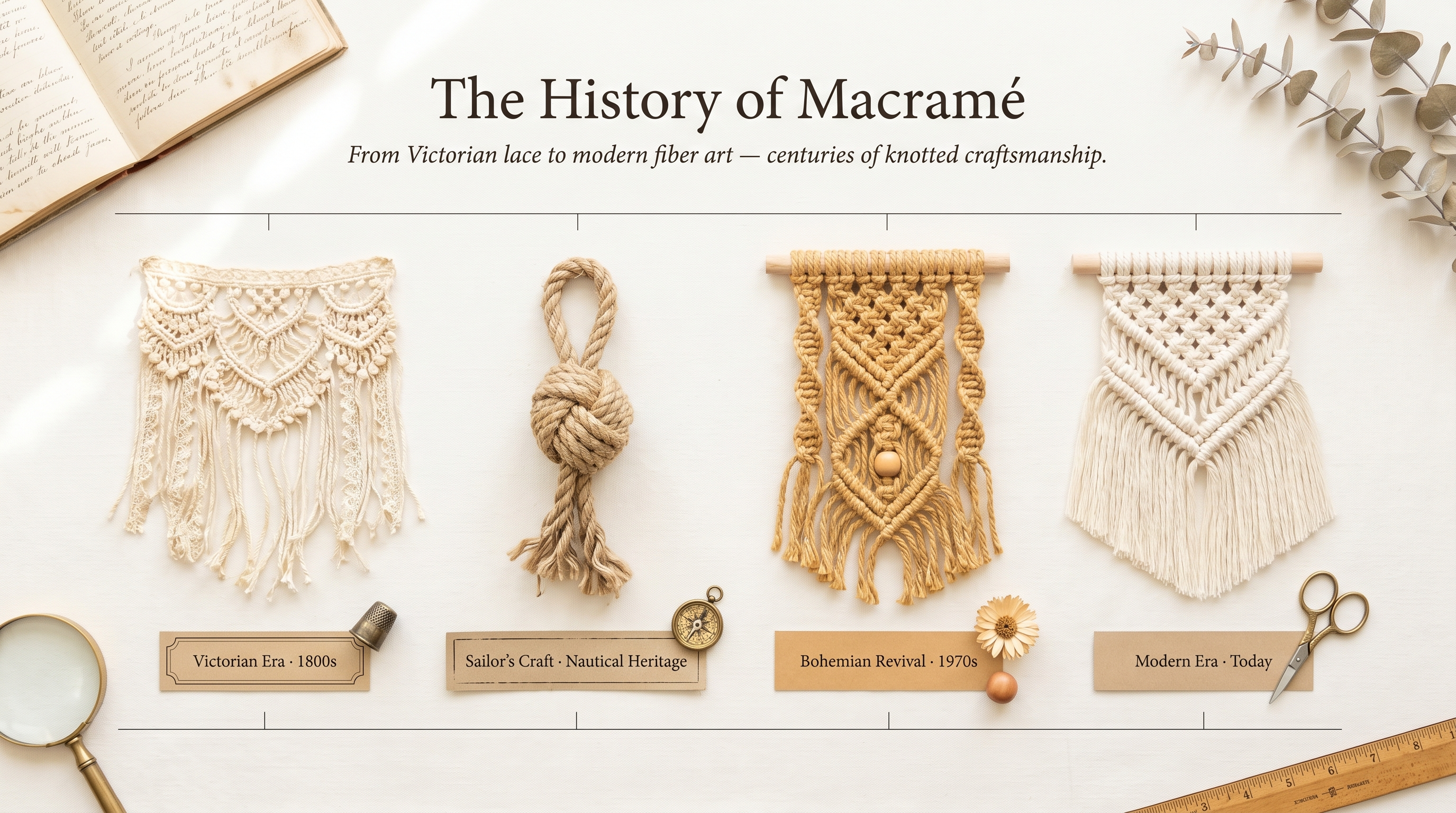 The History of Macramé: Origins, Meaning & 800 Years of Knots – Bochiknot