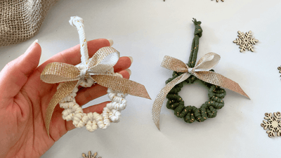 Transform Your Christmas Tree with This Simple Macrame Wreath