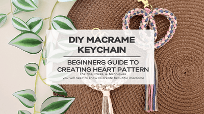 DIY Macrame Keychain for Beginners | Crown Knot Heart Pattern