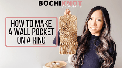 How I Used a Ring to Create This Lovely Wall Pocket Macrame
