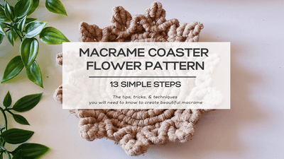 Knot Your Average Coaster: Crafting a Stunning Macrame Flower Pattern