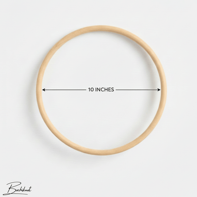 10" Beechwood Macramé Hoop