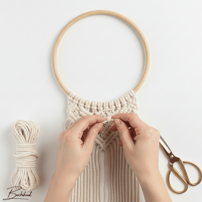10" Beechwood Macramé Hoop