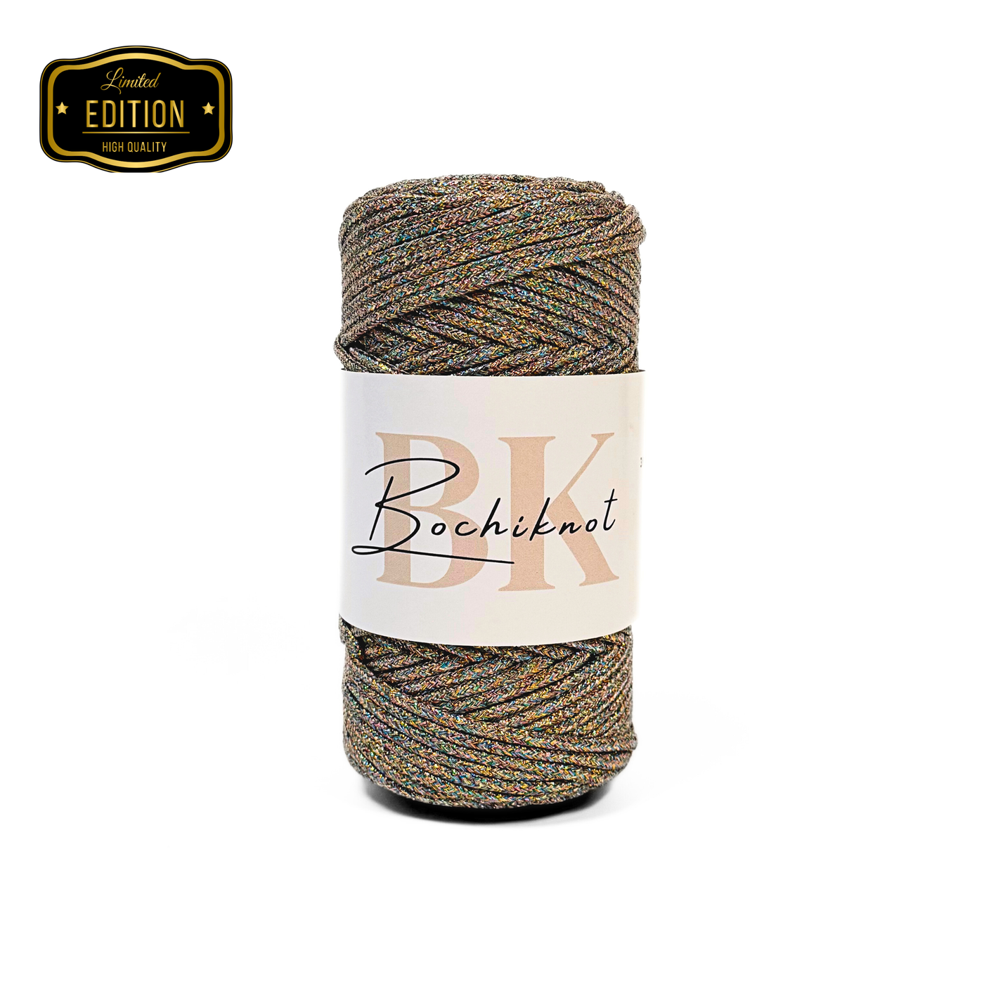 3mm Braided Metallic Macrame Cord (100m)