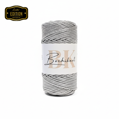 3mm Braided Metallic Macrame Cord (100m)