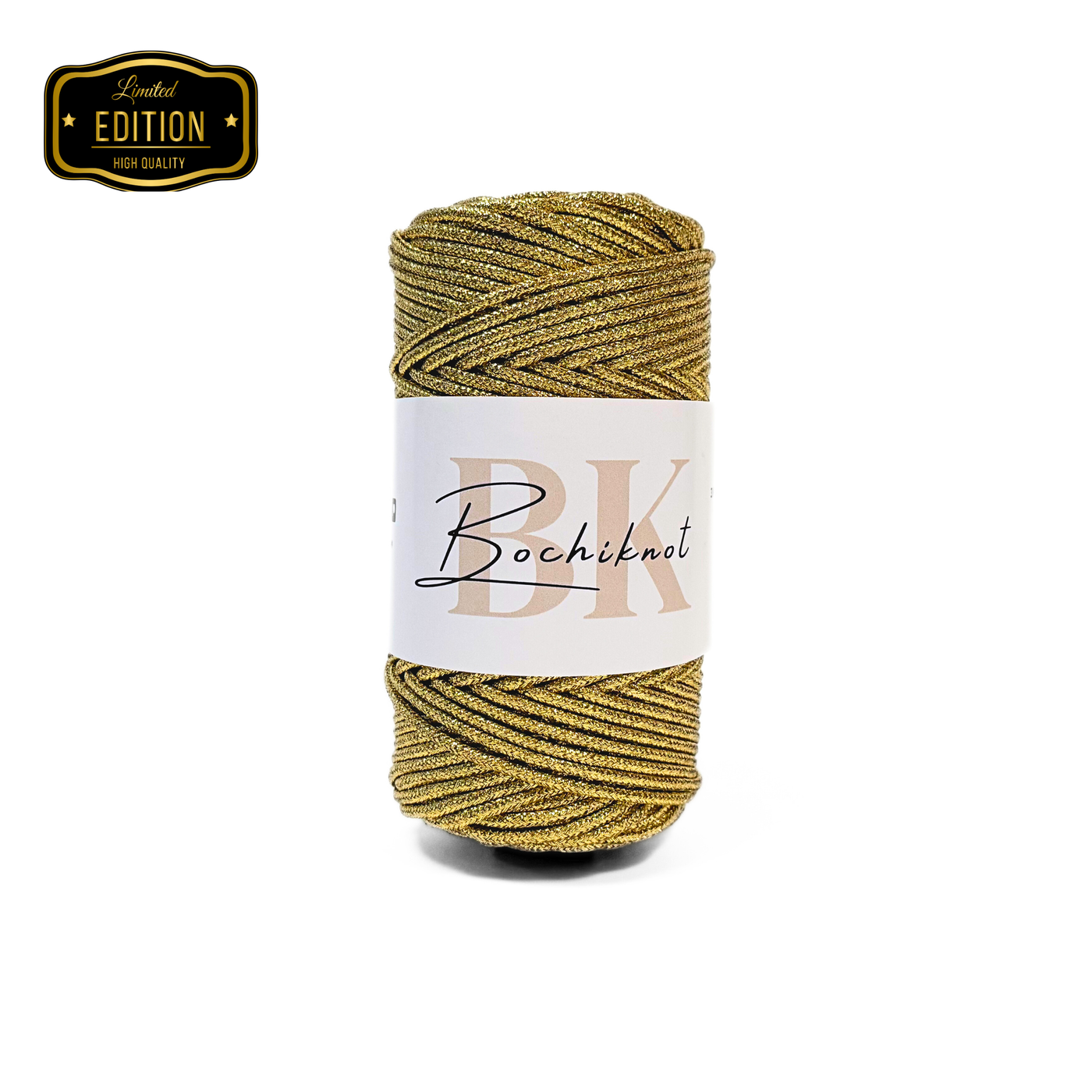 3mm Braided Metallic Macrame Cord (100m)