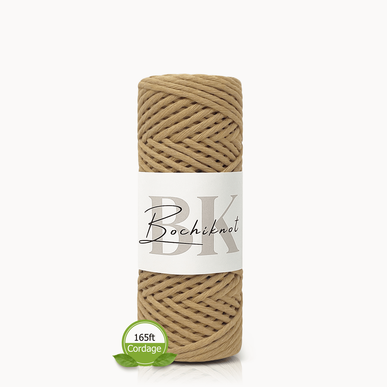 Clearance Mini Macrame Cord (3mm x 50m, Biscuit)