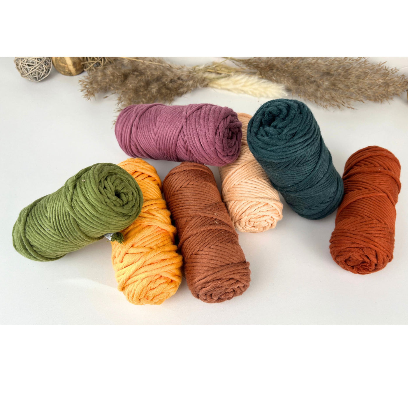 Sample Sale 3mm Single Strand Recycled Cotton Cords (7 Roll Bundle)