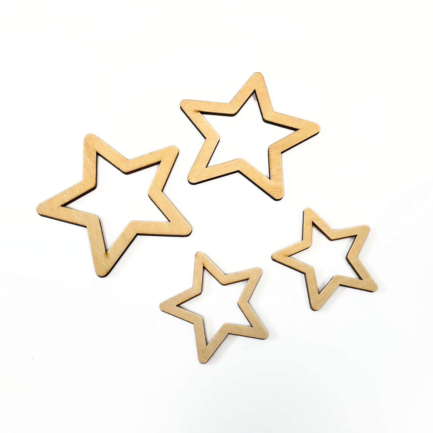 Wooden Star Frames (2 pack)