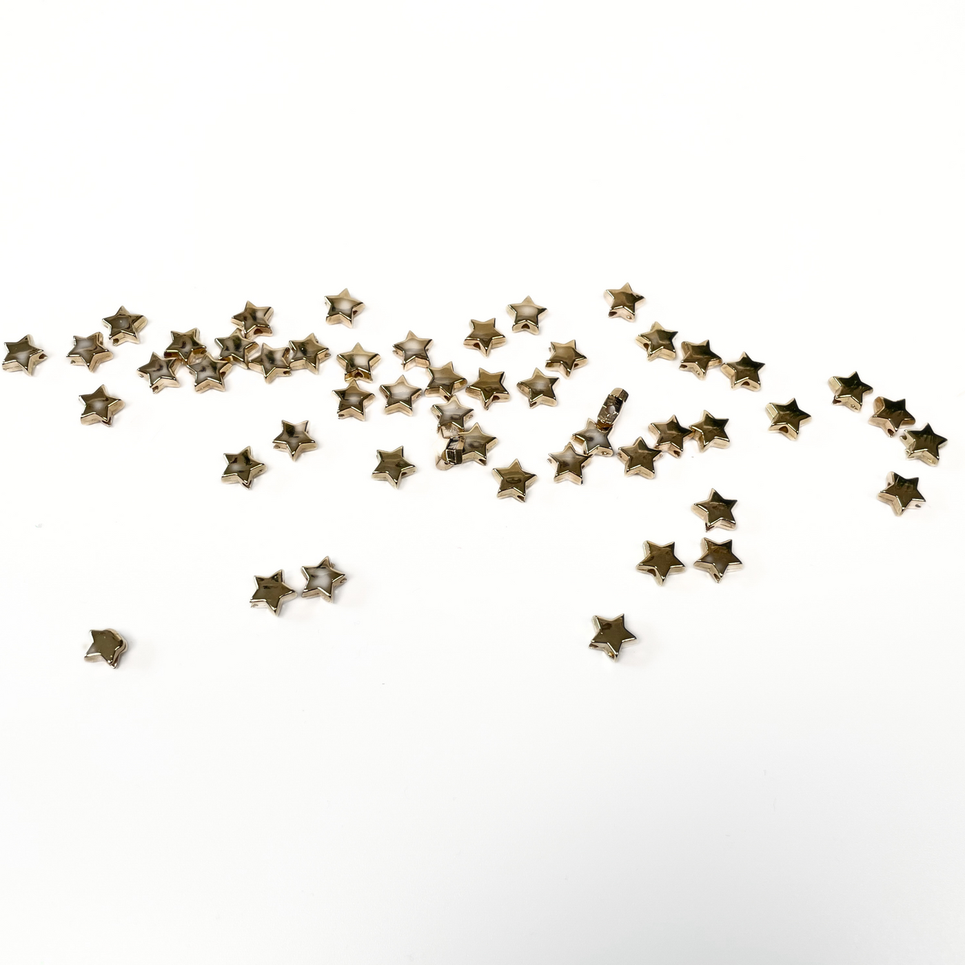 Metallic Star Beads