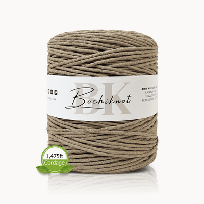 Single Strand Twist Recycled Cotton Cord JUMBO (2kg)