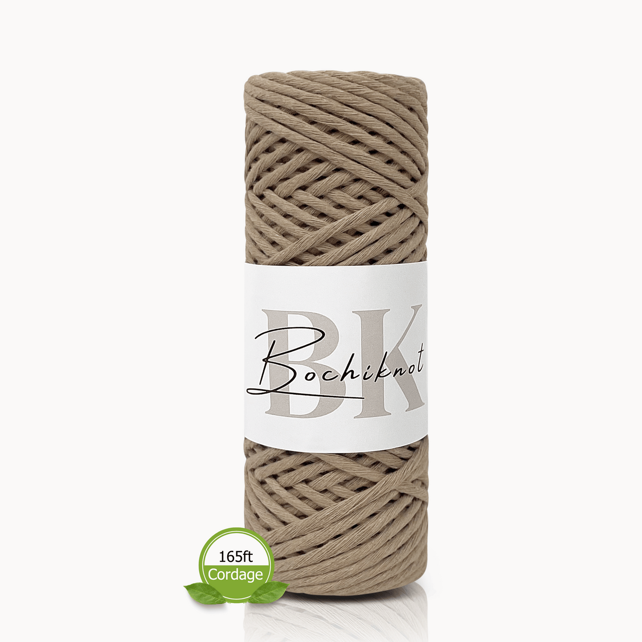 Clearance Mini Macrame Cord (50m, Buttercream)