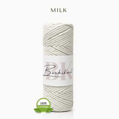 Single Strand Twist Recycled Cotton Cord MINI (50m)