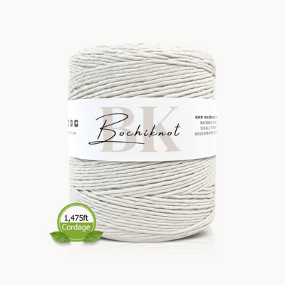 Single Strand Twist Recycled Cotton Cord JUMBO (2kg)