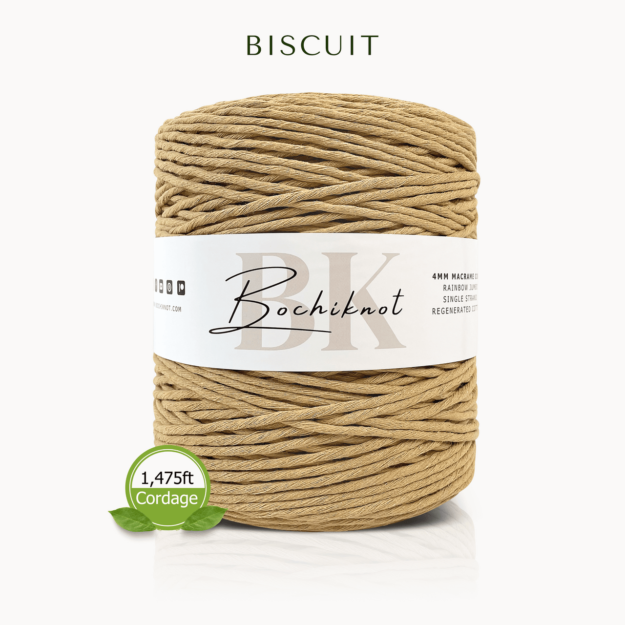 Single-Strand Macrame Cord (Jumbo Roll)