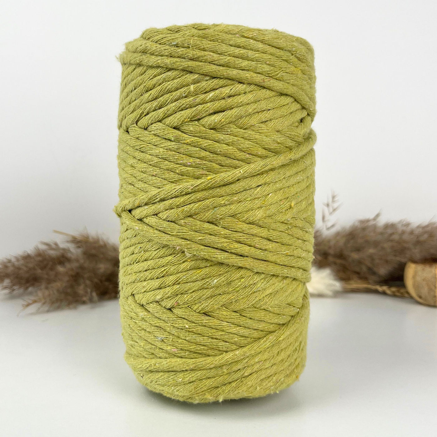 Clearance Recycled 5mm Single Stand Cotton Cord (Kiwi)