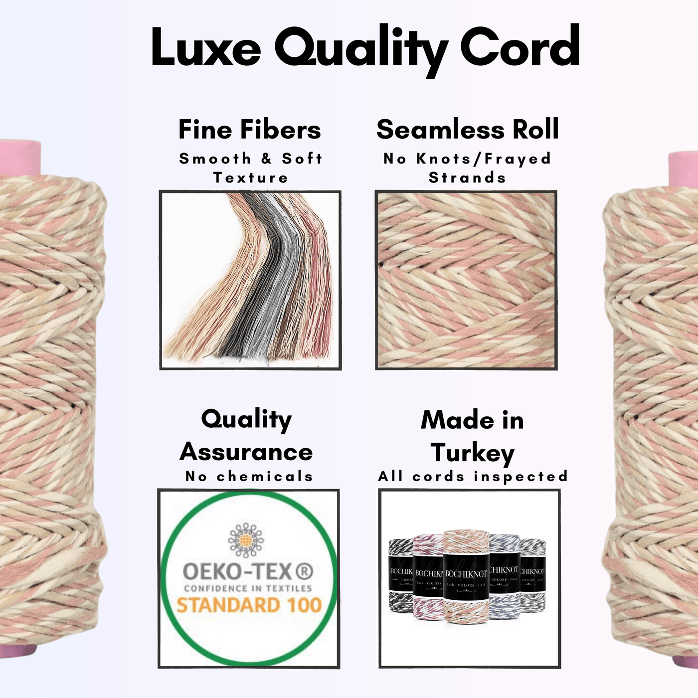 5mm Macrame String/coloured Macrame Cord/soft Cotton Rope/100% Recycled  Cotton/bulk Discount/free Shipping/diy Macrame/weaving 