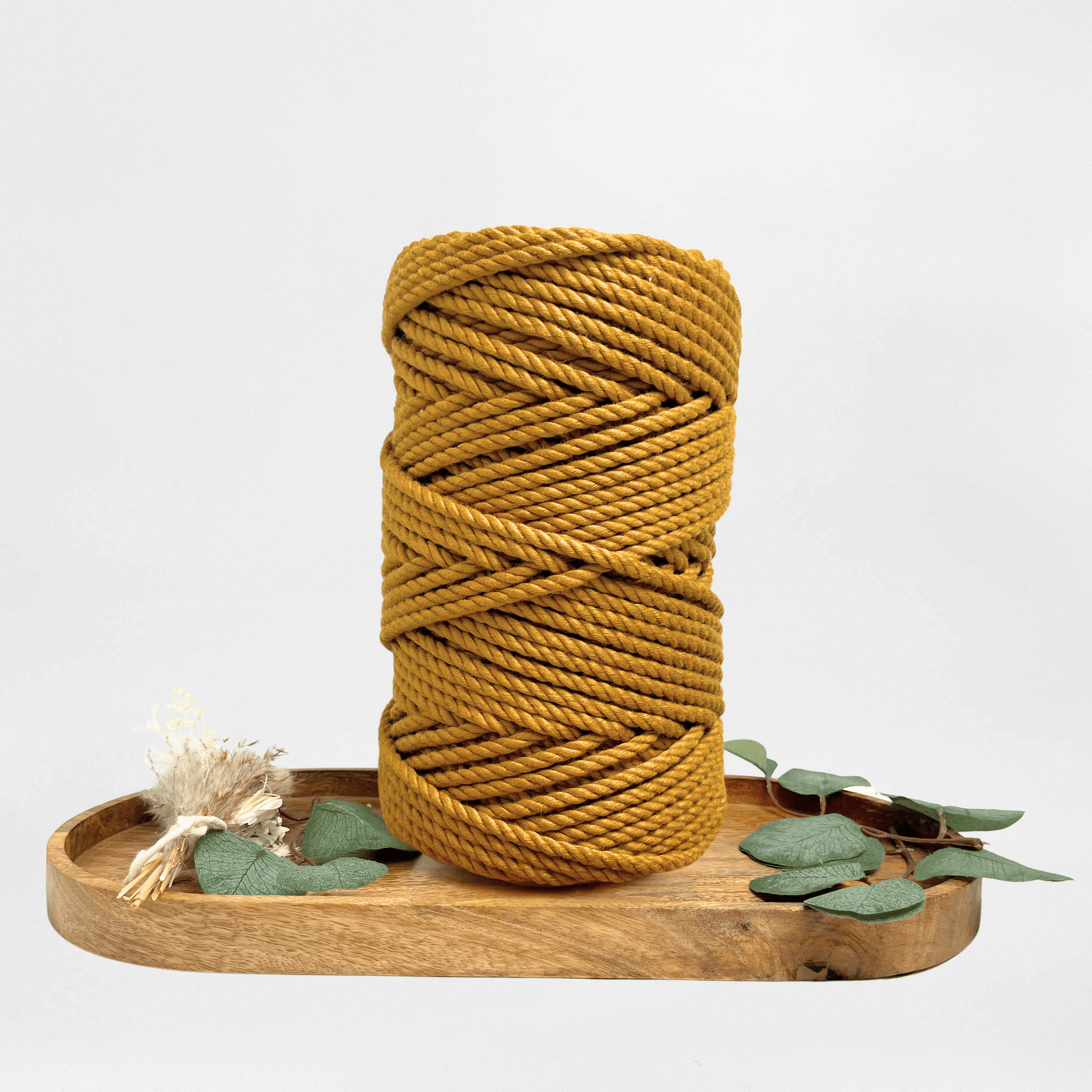 5mm 3ply Bamboo Macrame Cord (150yds, Medallion Gold)