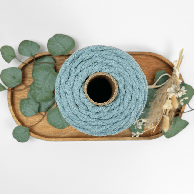 Clearance 5mm Macrame Cord (Steel Blue, 140m)