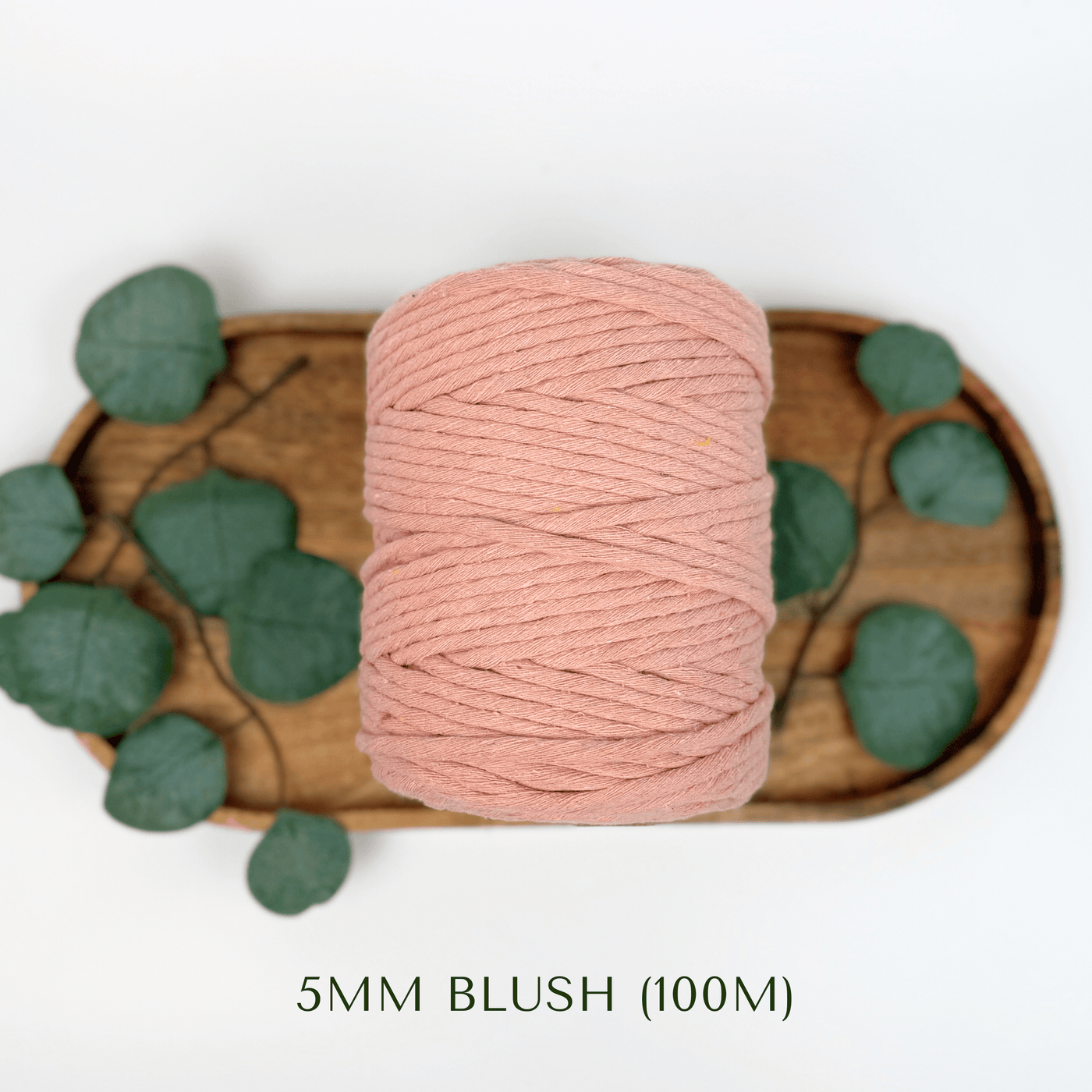 Clearance 5mm Single-Strand Macrame Cord (Blush, 120m)