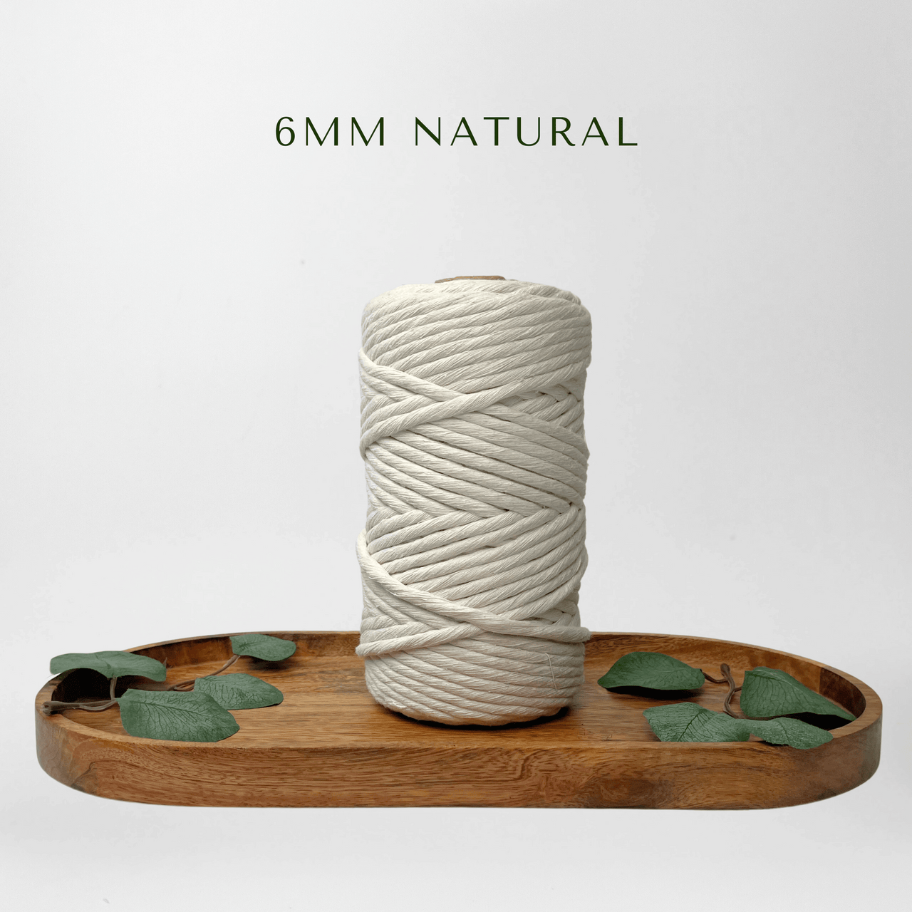 Clearance 6mm Macrame Cord (Natural, 100m)