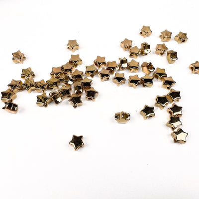 Metallic Star Beads