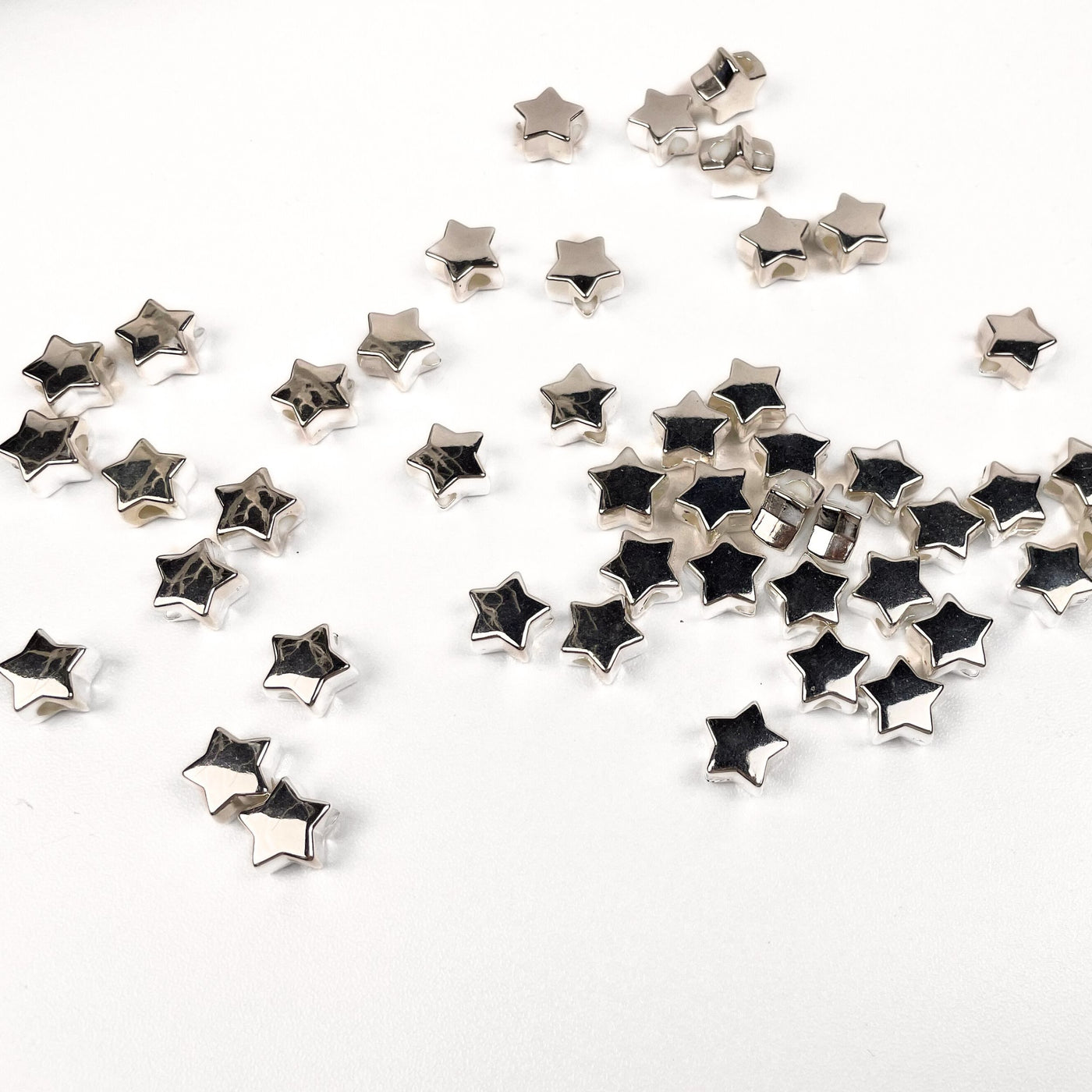 Limited Edition Metallic Star Large Hole Beads(30 pcs/pack)