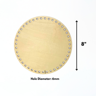 8" Wooden Base with Large Holes (2 pack)