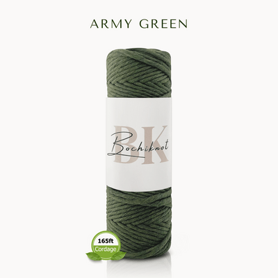 Single Strand Twist Recycled Cotton Cord MINI (50m)