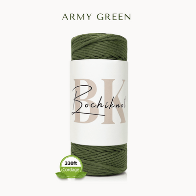 Single Strand Twist Recycled Cotton Cord PETITE (100m)