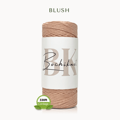 Single Strand Twist Recycled Cotton Cord PETITE (100m)