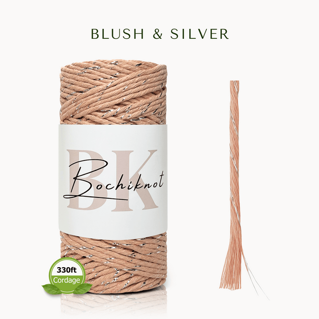 Metallic Mix Macrame Cord (Petite, 100m)