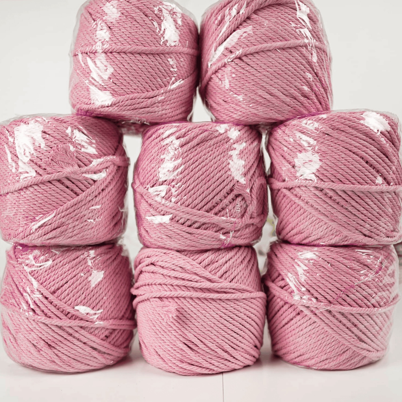 Clearance Vibrant 4mm Multi-ply Cotton Cord (Baby Pink)