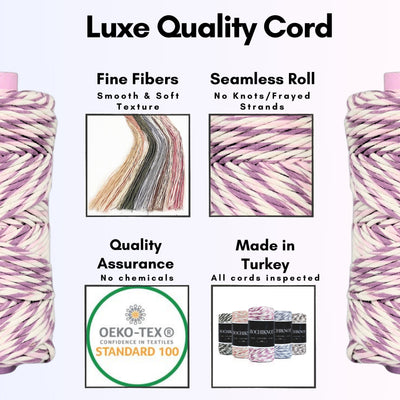 Clearance Recycled 5mm Single Strand Twist Cotton Cord (Pink Marmalade)