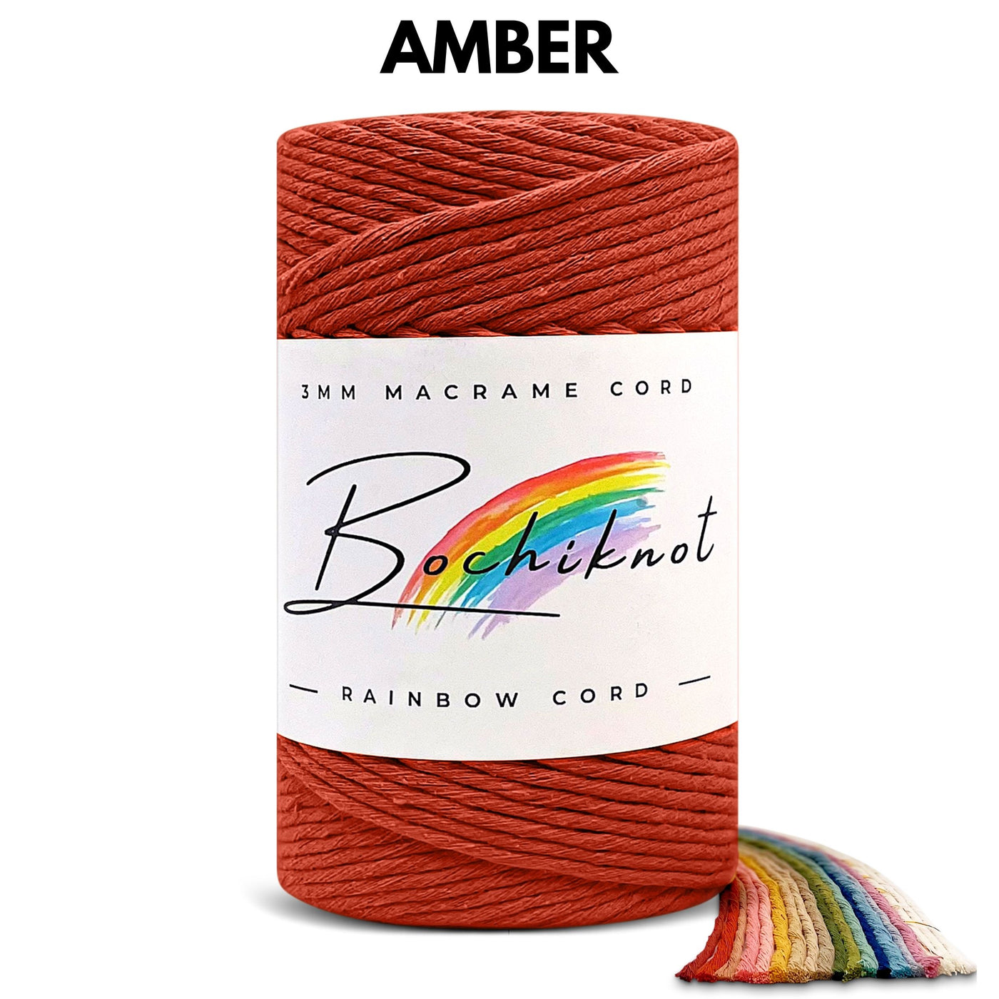 BOCHIKNOT 9mm Thick Macrame Cord - Macrame Supplies Cotton Rope - Macrame  Cotton Cord for Crafts - Macrame Rope Colored Cord - Thick Rope for Crafts  