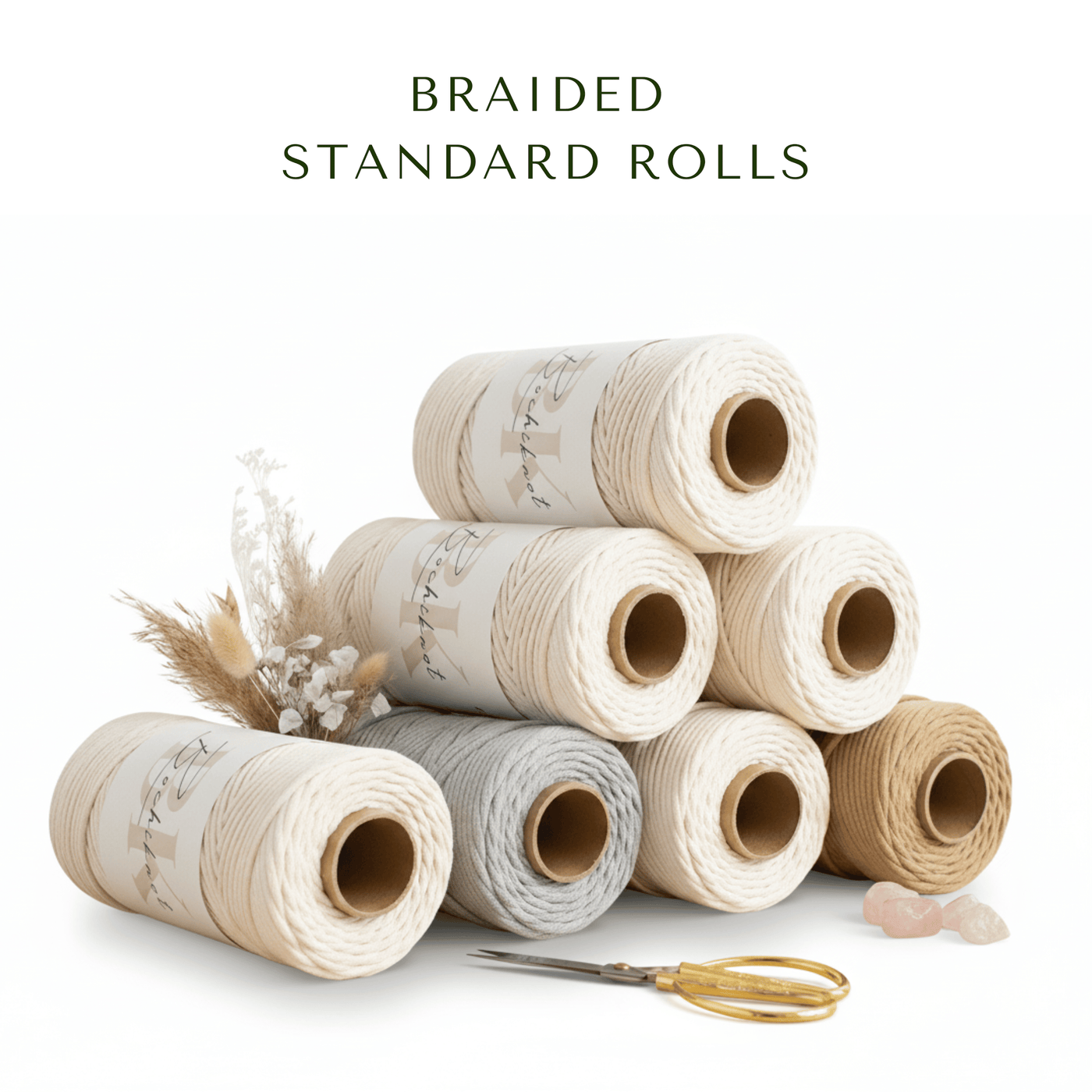 Braided Macrame Cord (Regular Rolls)