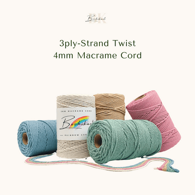 Clearance 3-Ply Macrame Cord (Lilac, 220m)